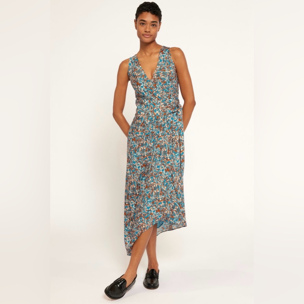 NWT Joie Mercedes Midi Wrap Dress
